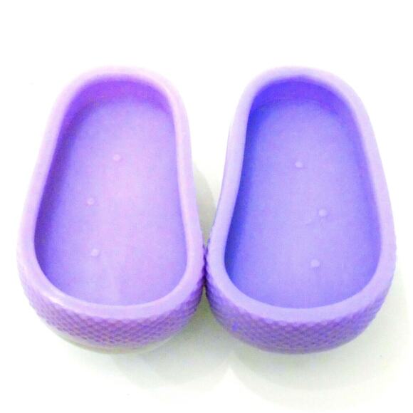 American Girl Doll Holographic Iridescent SHOES Rainbow Colors Purple Platform - Picture 4 of 7